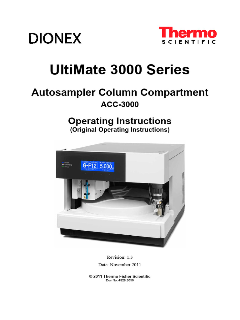 UltiMate3000 ACC-3000 OperatingInstructions | PDF | High Performance ...