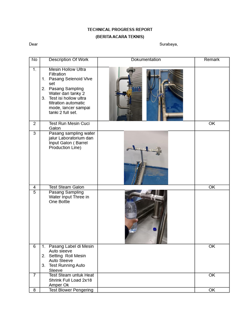 Technical Progress Report Summary | PDF