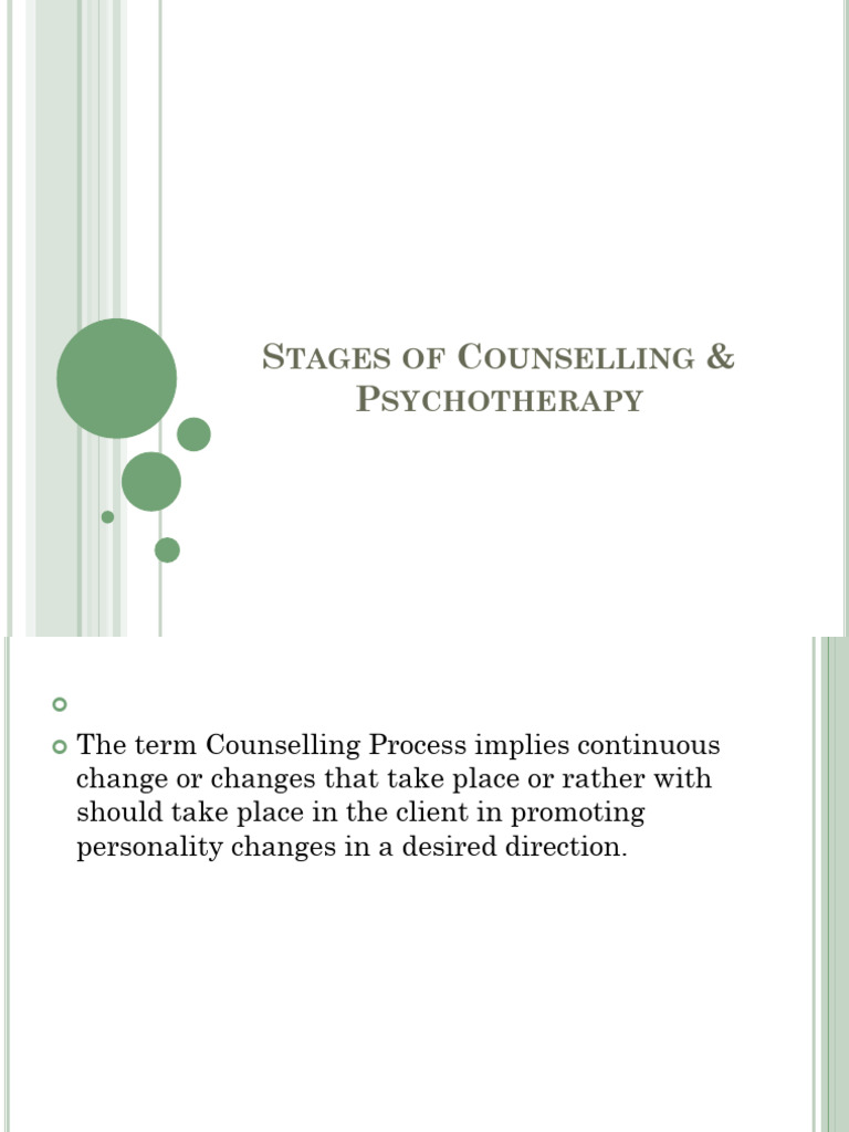 Counselling Process: Key Stages Explained | PDF | Psychotherapy | Feeling