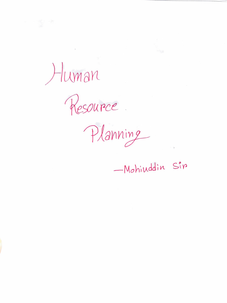 HRP Class Lecture | PDF