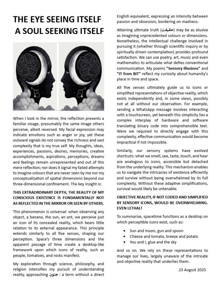 The Eye Seeing Itself-1 | PDF | Perception | Reality
