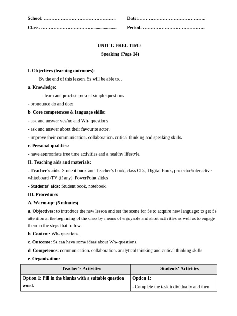 Unit 1 - SB - Grammar - p.14 | PDF | Question | Cognitive Science
