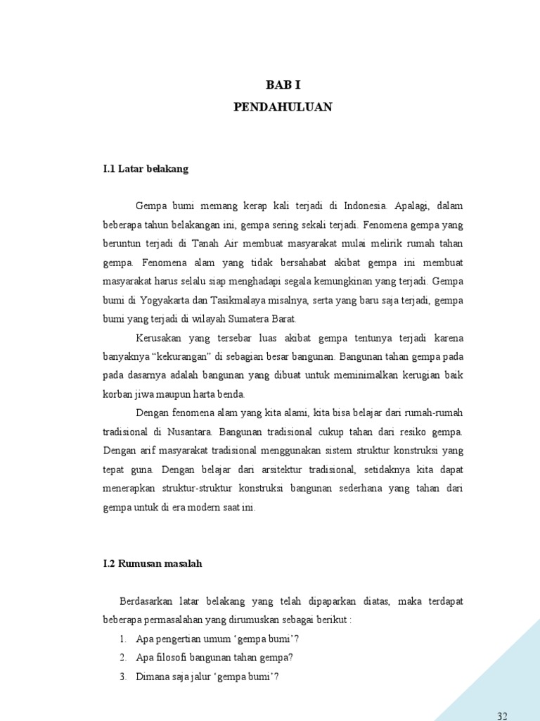 TIPOLOGI SISTEM DASAR KONSTRUKSI BANGUNAN TAHAN GEMPA