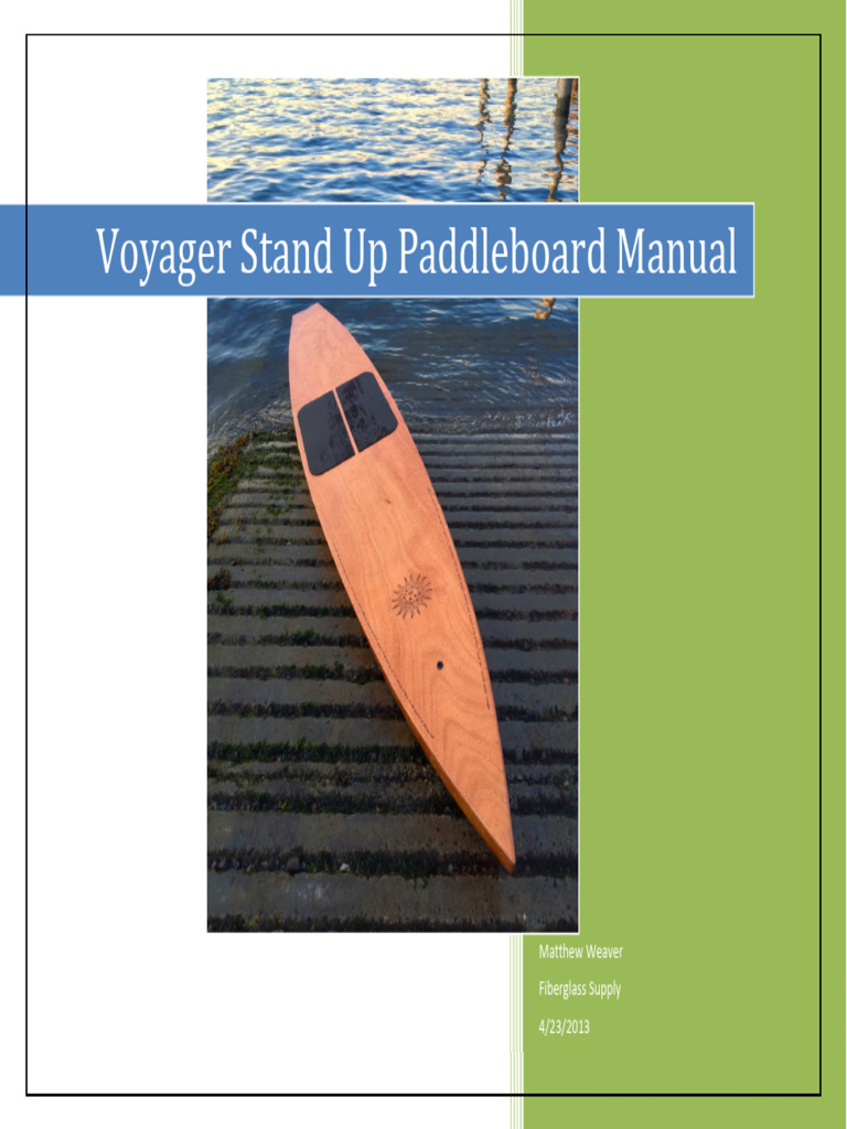 Voyager Paddleboard Build Manual | PDF | Epoxy | Varnish