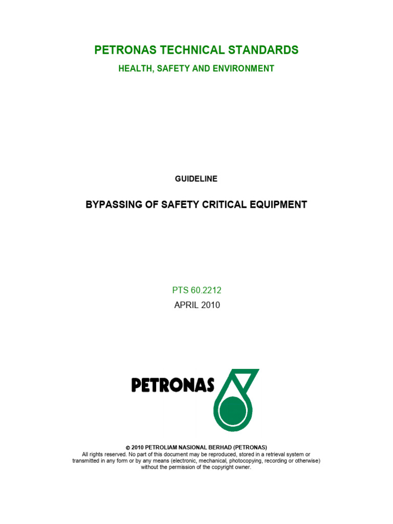 Bypass Procedure for Safety Equipment | PDF | Safety