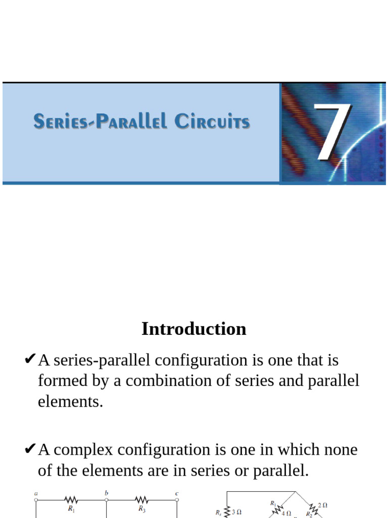 Series-Parallel Network Analysis Guide | PDF | Resistor | Series And ...