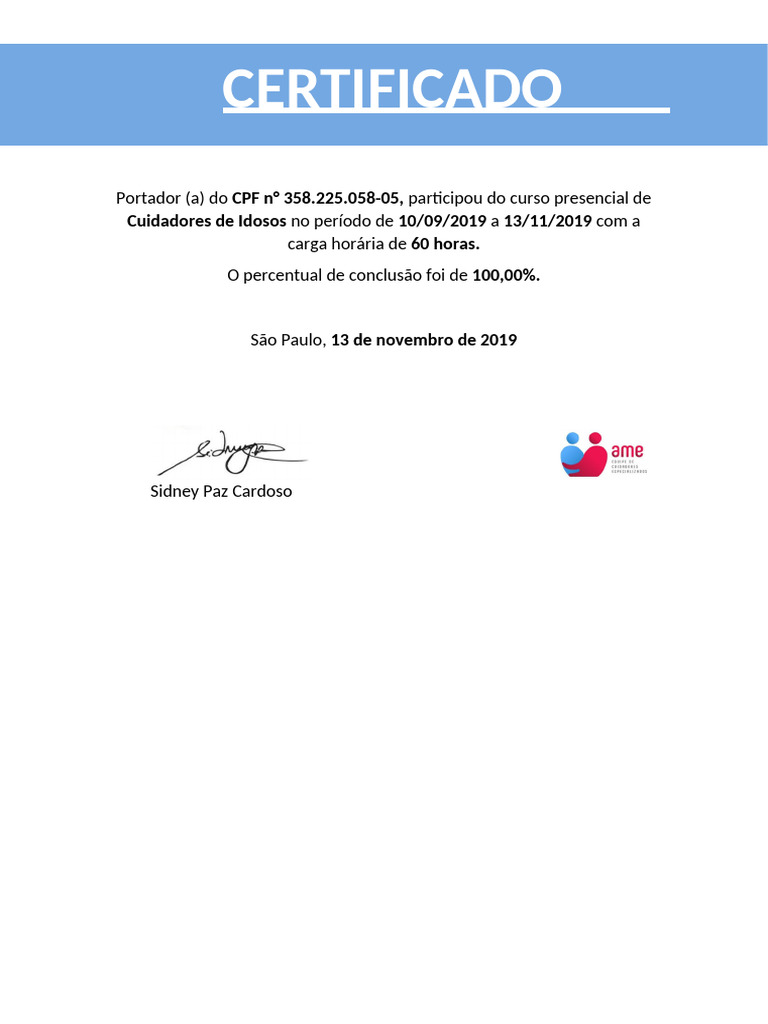 Certifica Do | PDF
