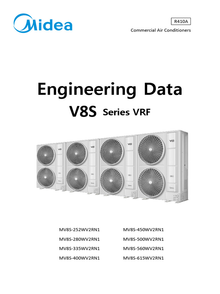 Midea V8S VRF Engineering Data Guide | PDF | Power Supply | Mechanical ...