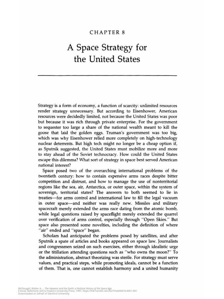 18 CHAPTER 8 A Space Strategy For The United States Page 177 | PDF ...