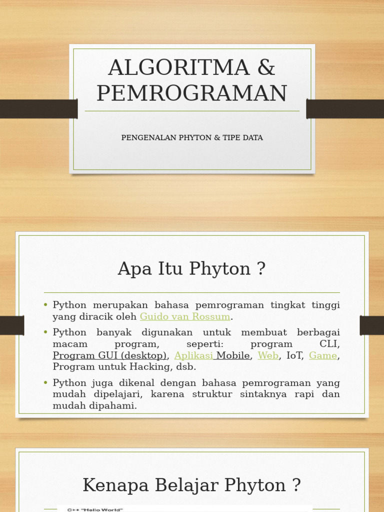 Pertemuan2 PYTHON | PDF