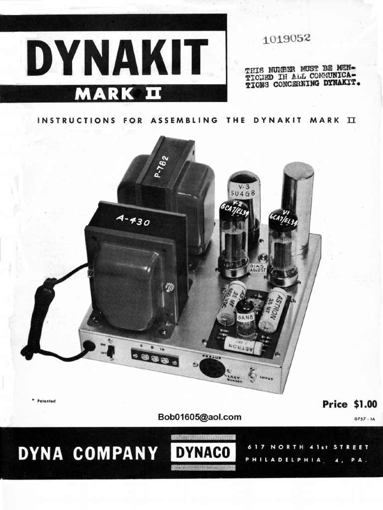 Dynaco MK2 Manual | PDF