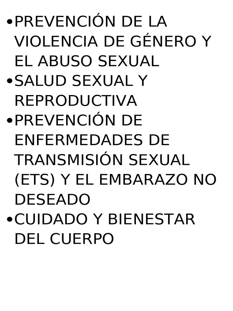 Prevención de La Violencia de Género y El Abuso Sexual | PDF