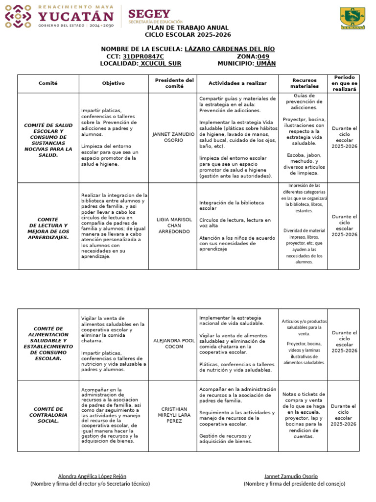 Plan de Trabajo Repase 23-24 | PDF | Higiene