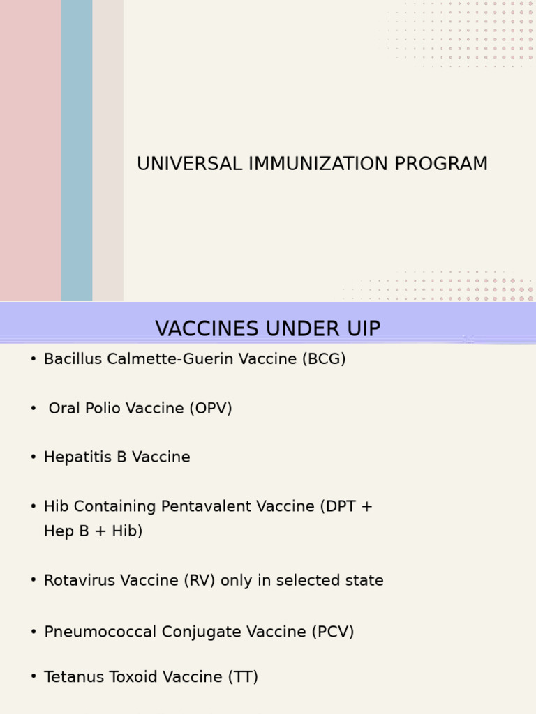 Universal Immunization Program 20240521 220344 0000 | PDF | Vaccines ...