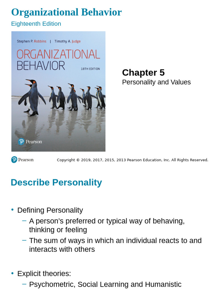 Understanding Personality in Organizations | PDF | Dark Triad ...