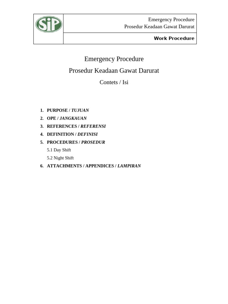Emergency Response Procedures Guide | PDF | Civil Defense | Safety
