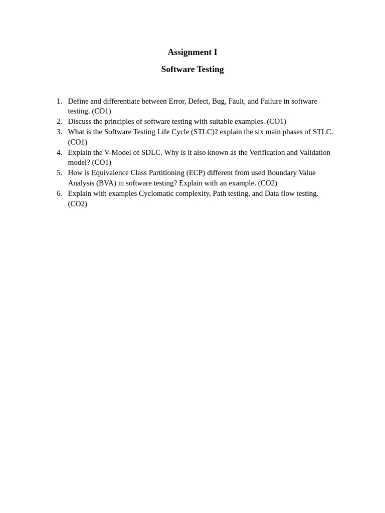 Software Testing Concepts and Techniques | PDF