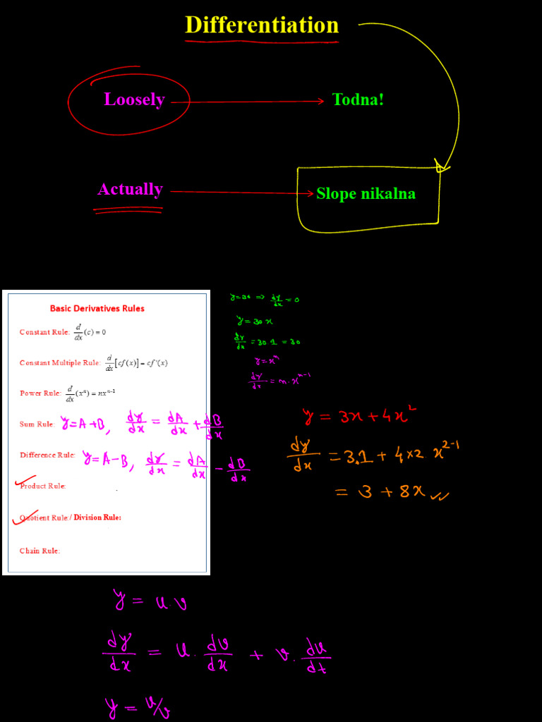 Differentiation and Integration Concepts | PDF | Inductor | Flux
