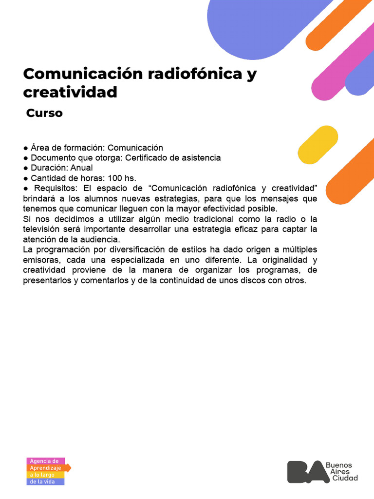 Curso de Comunicación Radiofónica | PDF