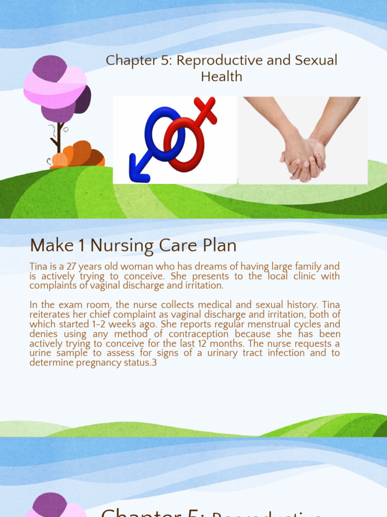 Nursing Care Plan for Reproductive Health | PDF | Menstrual Cycle | Orgasm