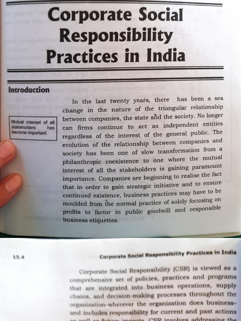 CSR Practices in India | PDF