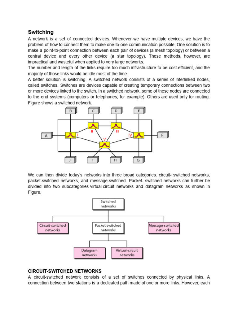 Understanding Network Switching Types | PDF | Computer Network ...