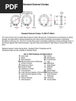 External Circlip Specifications & Sizes | PDF