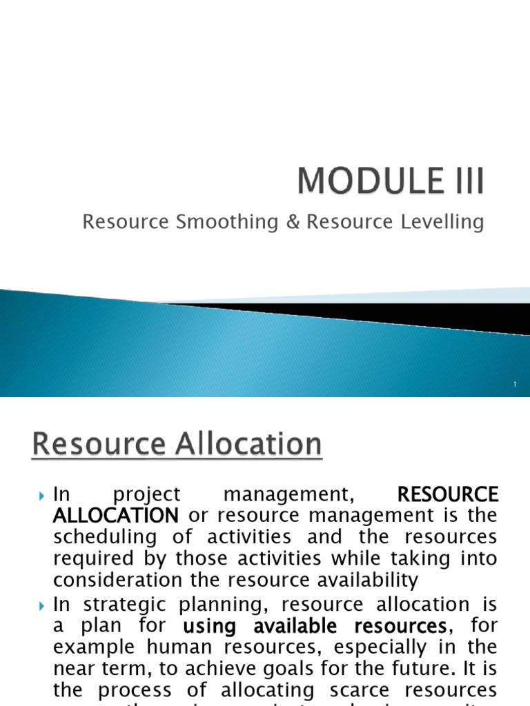 Resource Smoothing vs. Levelling Explained | PDF | Mathematical ...