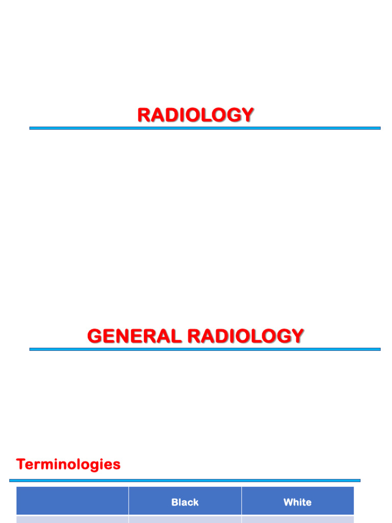 Radiology Modalities and Terminologies Guide | PDF | Ct Scan ...