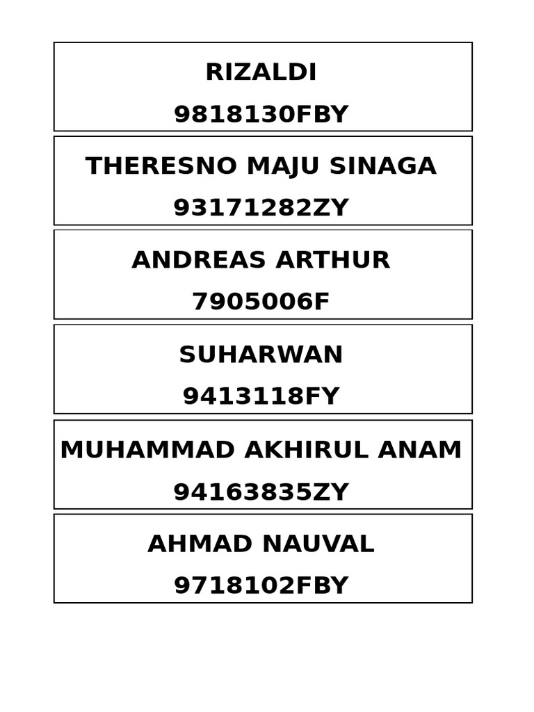 Nama Dosir TGL 3 Oct | PDF