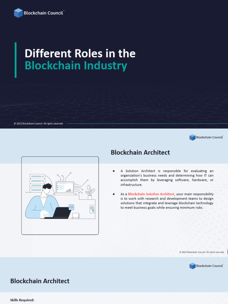 1.1 Diff Roles in A Blockchain Based System | PDF | Computer Security ...