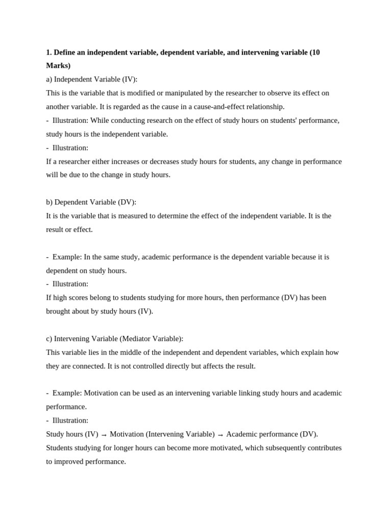 Research Variables and Designs Explained | PDF | Quantitative Research ...