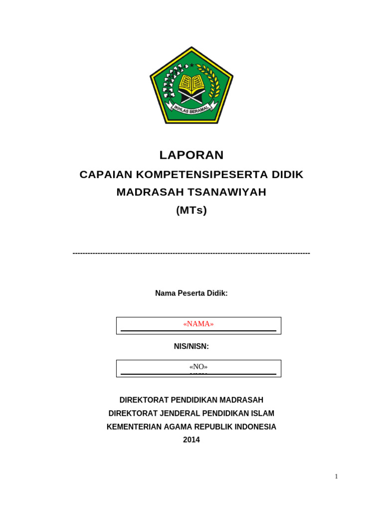 Rapor Mts Hotel Harris 2014 | PDF
