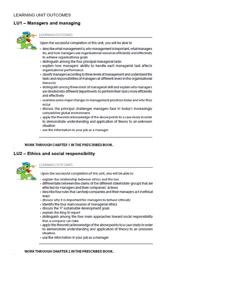 Key Outcomes in Management Studies | PDF