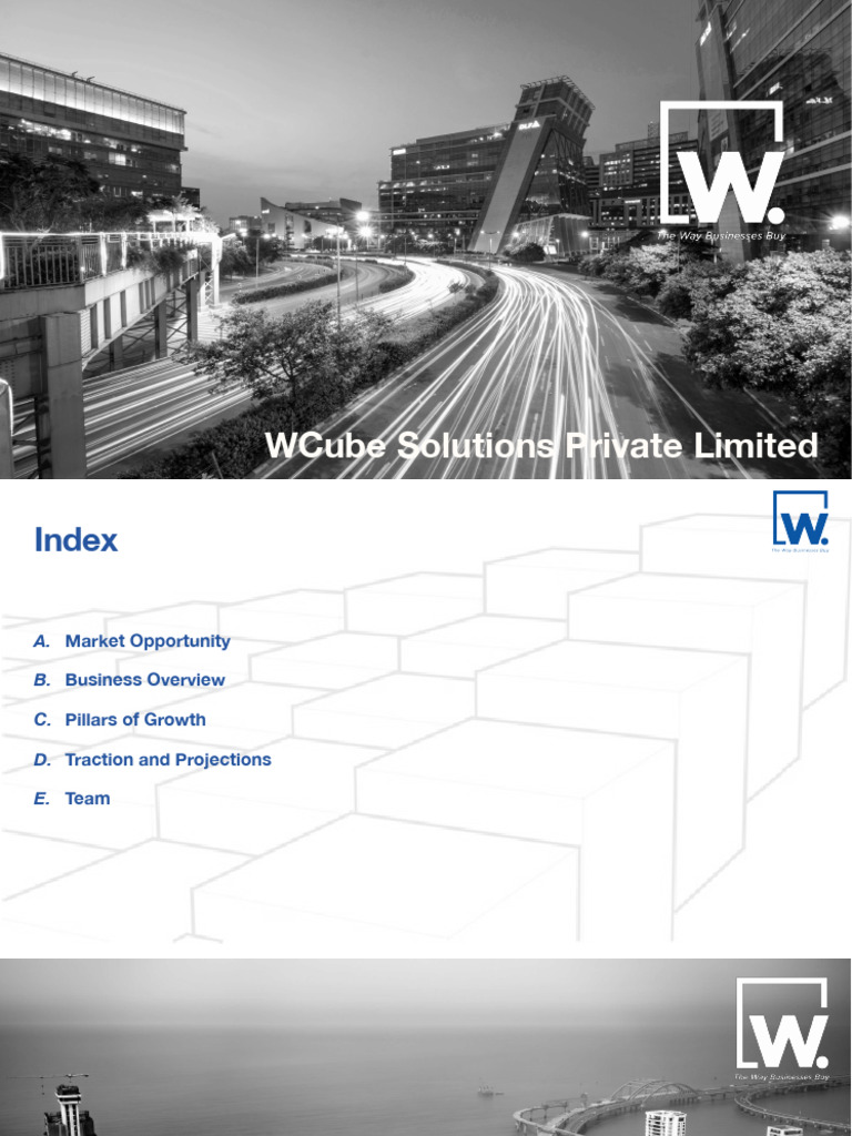 WCube Solutions: Infrastructure Growth Insights | PDF | Supply Chain ...