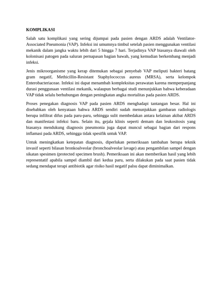 KOMPLIKASI | PDF