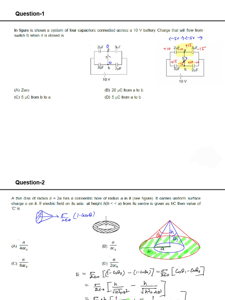 Complex Mathematical Questions and Solutions | PDF