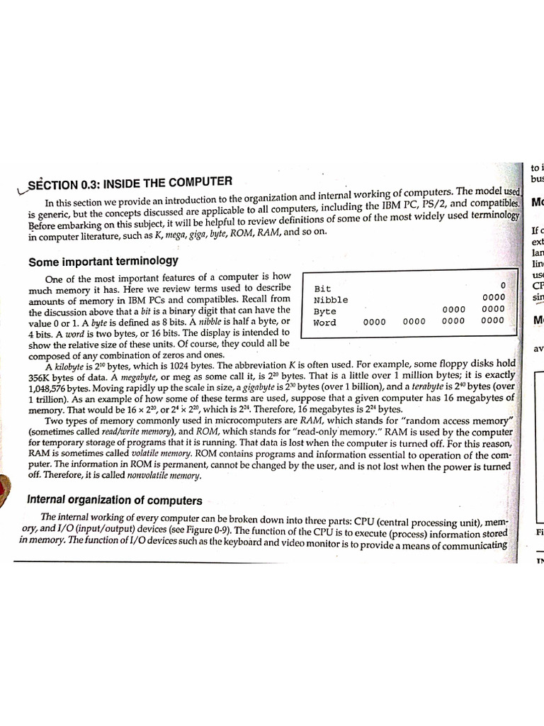 Unit4 - Inside The Computer, Microcontroller and Embedded Pro. | PDF