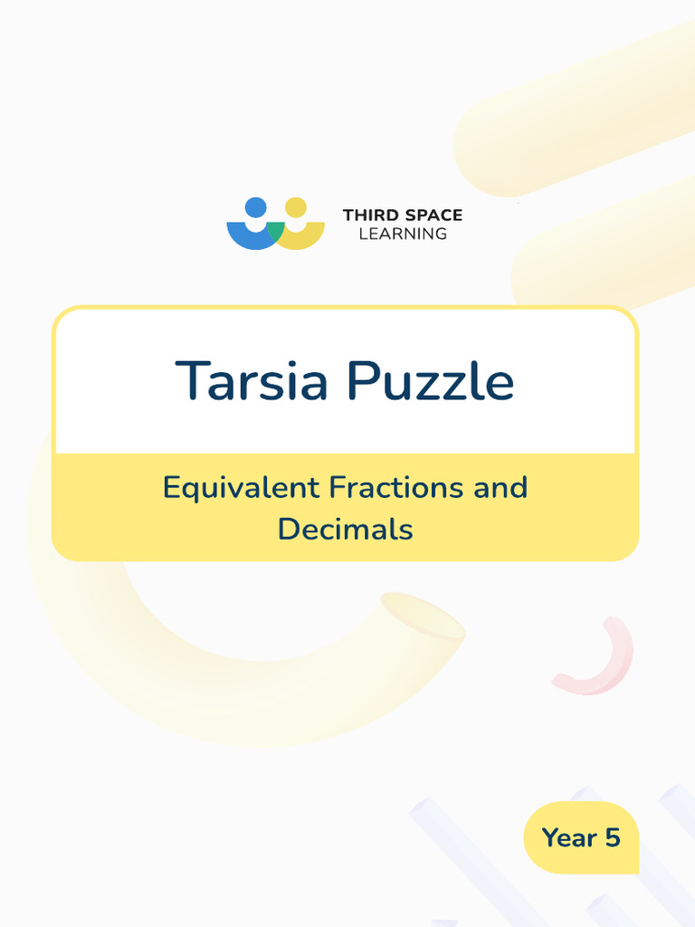 Y5 Equivalent Fractions and Decimals Tarsia Puzzle | PDF | Mathematics ...