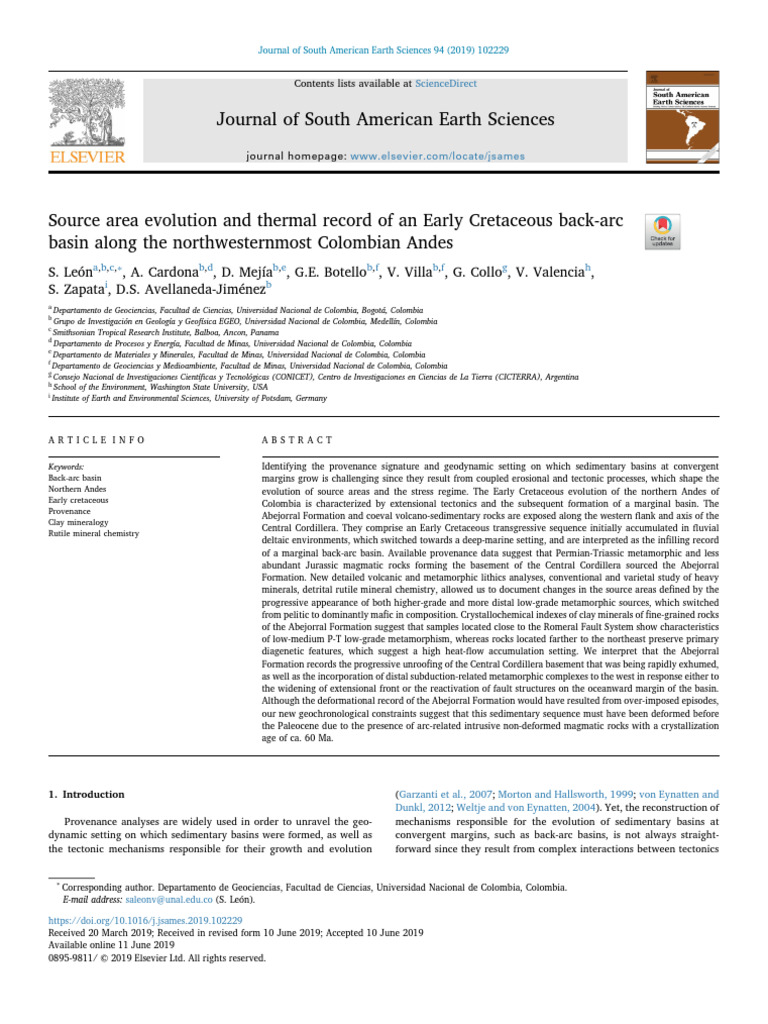 Early Cretaceous Back-Arc Basin Study | PDF | Sedimentary Rock | Rock ...
