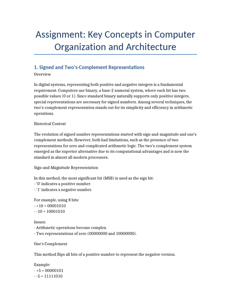 Key Concepts in Computer Architecture | PDF | Computing | Computer Data