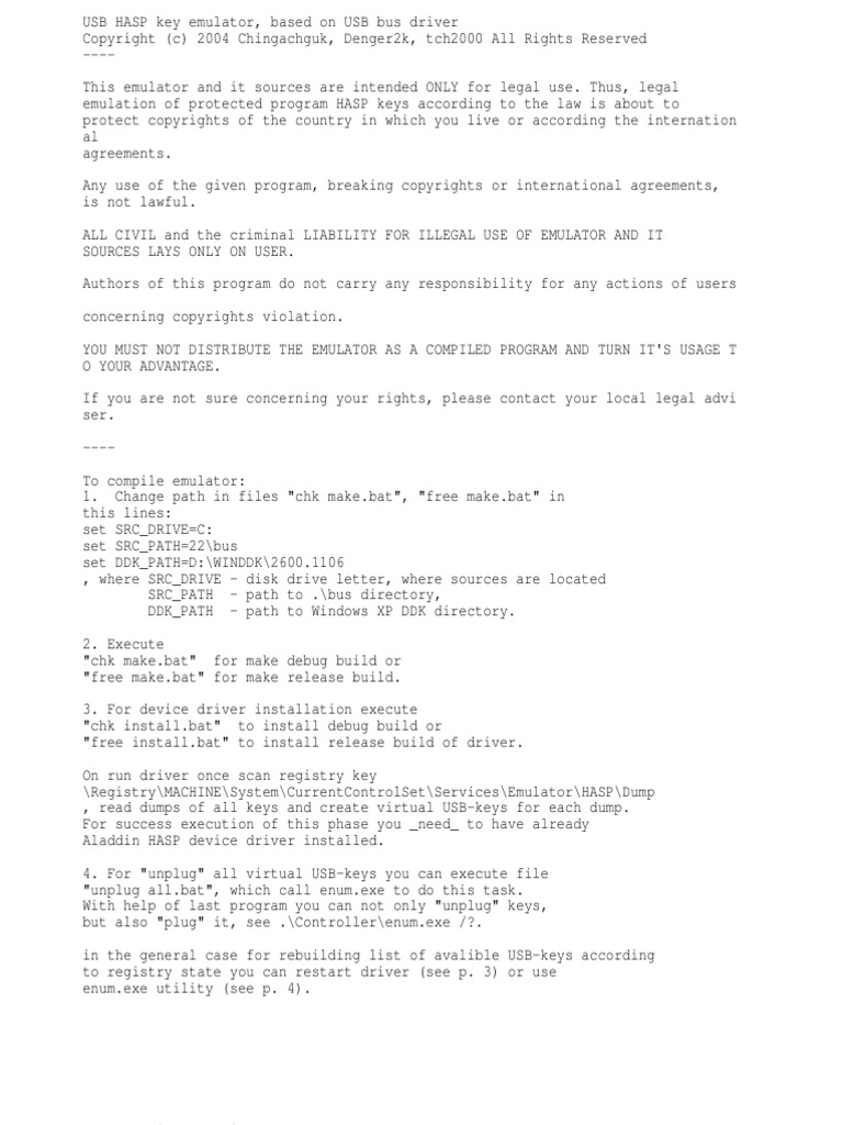 Драйвер Vusbbus