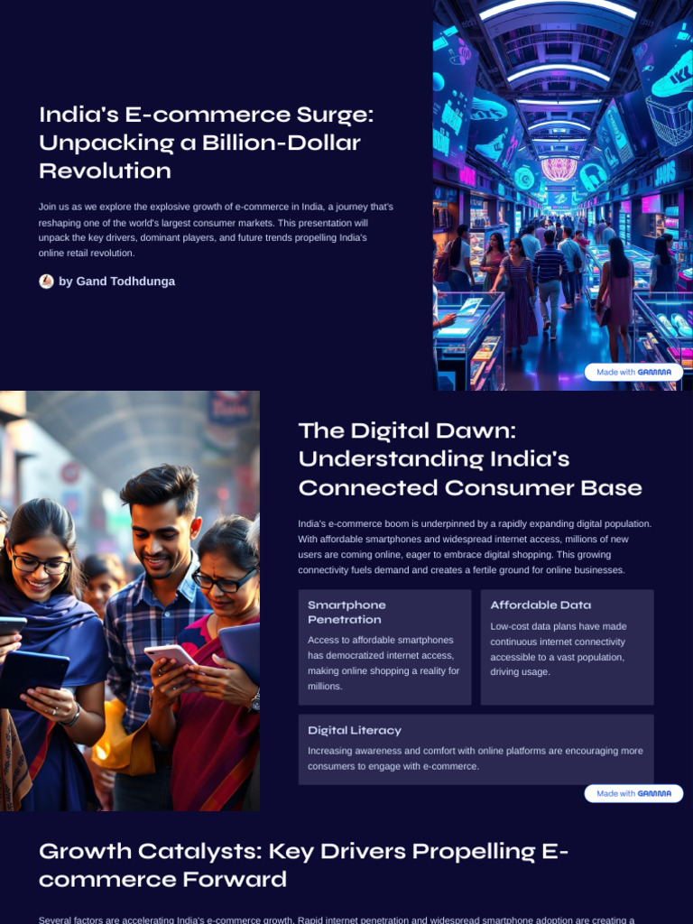 Indias-E-commerce-Surge-Unpacking-a-Billion-Dollar-Revolution | PDF | E ...