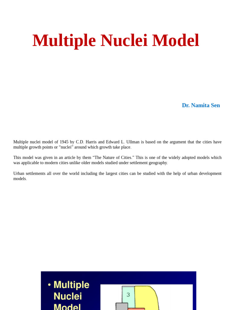 Understanding the Multiple Nuclei Model | PDF | Economies | Urbanization