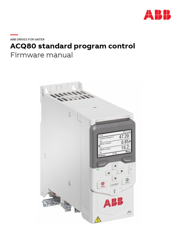 En ACQ80 STD CTRL PRGM FW C A4 | PDF | Power Inverter | Direct Current