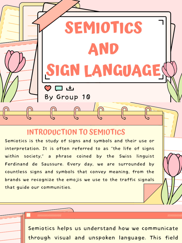 Semiotics and Sign Languages | PDF