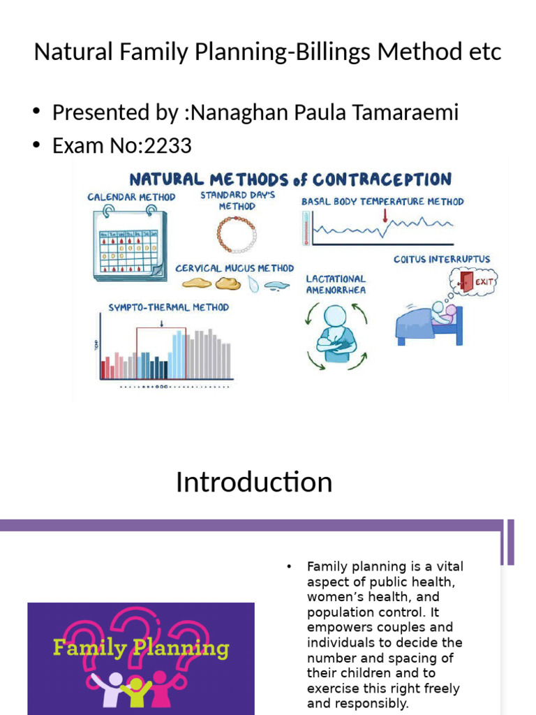 Natural Family Planning Methods Explained | PDF | Gynaecology | Birth ...