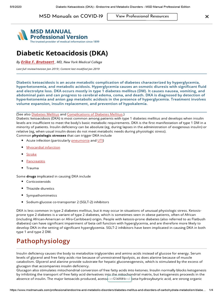 Diabetic Ketoacidosis Overview | PDF | Hyperglycemia | Diabetes
