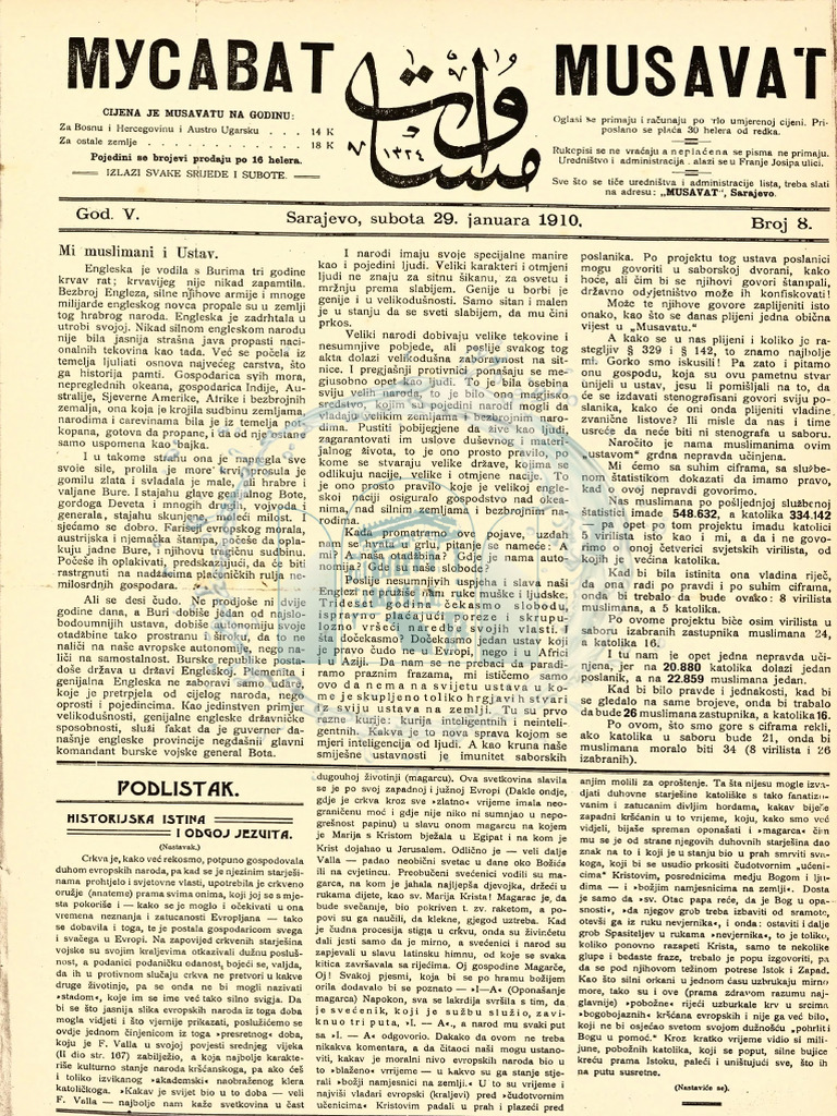 Musavat, Januar 1910 | PDF