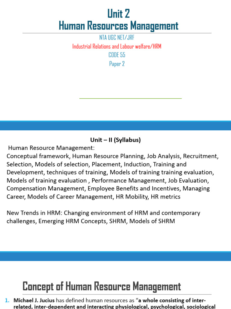 Human Resource Management Overview | PDF | Human Resource Management ...